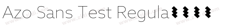Azo Sans Test Regula字体转换